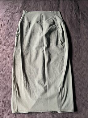 Lululemon Sleek High-Waist Pencil Skirt in Sage Green